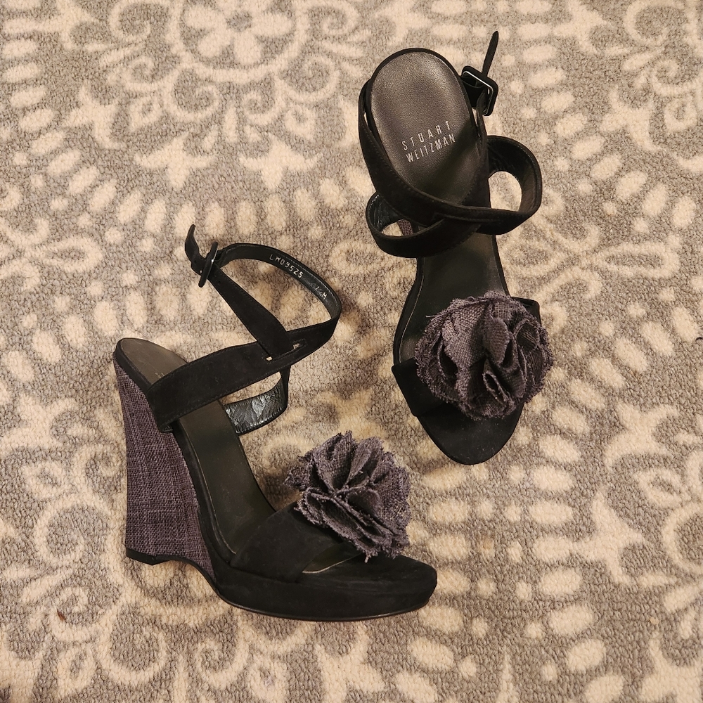 Stuart Weitzman Size 7.5 Wedges Like New - image 1